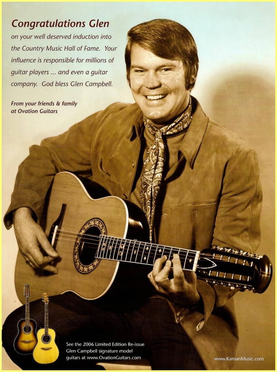 Ovation Glen Campbell Tribute US Ad