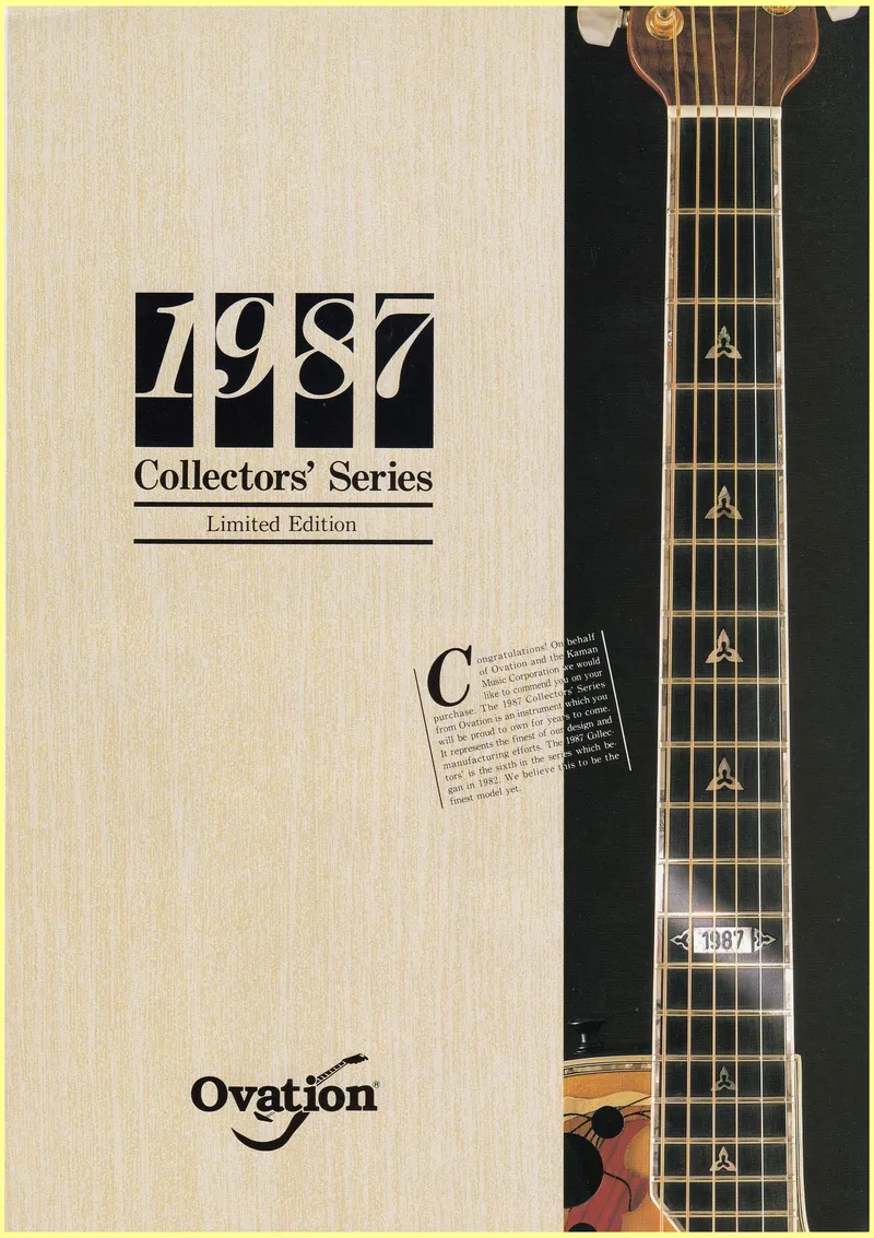 Collector's 1987 - Model 1987 | Ovation Tribute