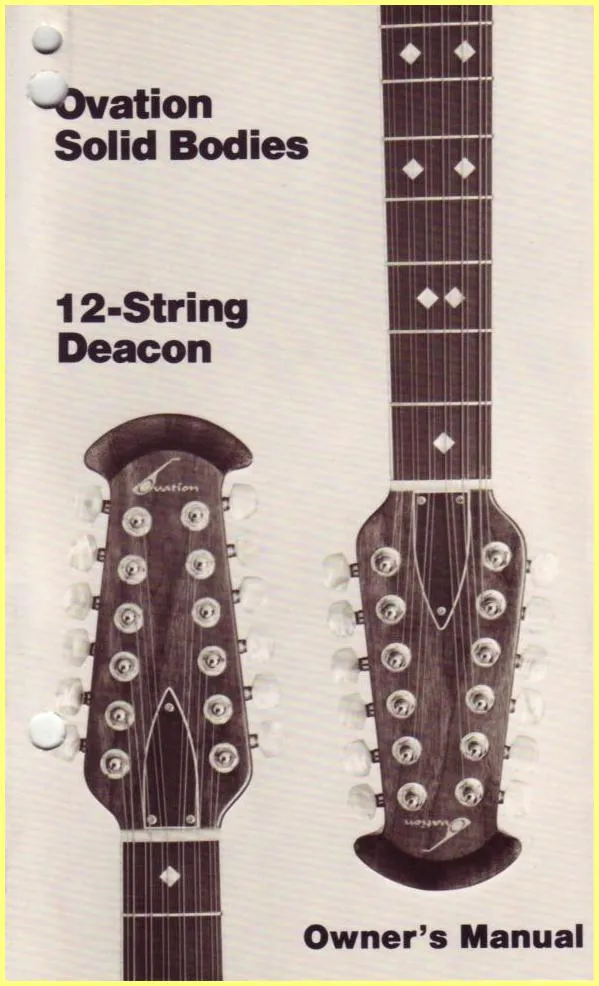 Ovation Deacon 12-String Solid Body Guitar Advertisement | Ovation Tribute