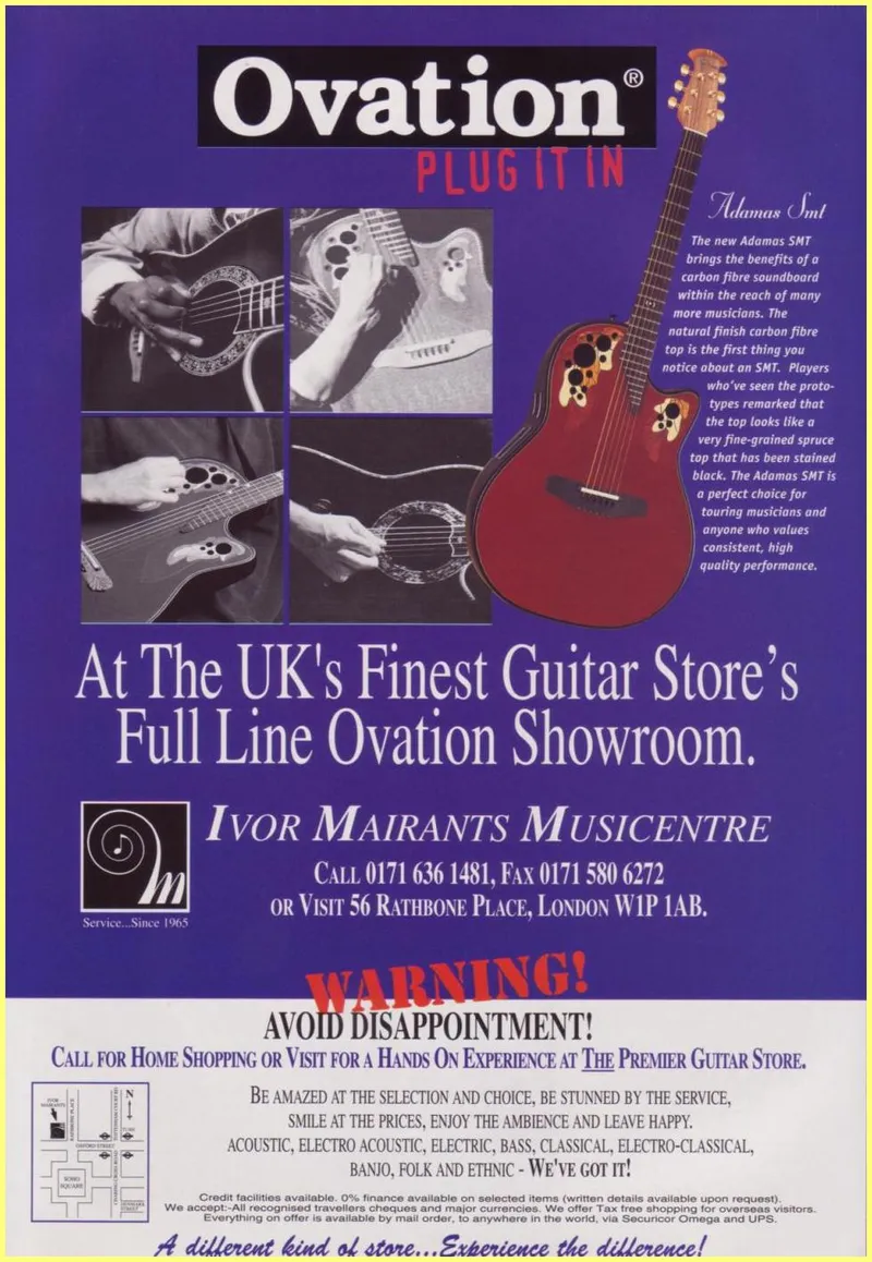 1999 Ovation Adamas SMT French Review | Ovation Tribute